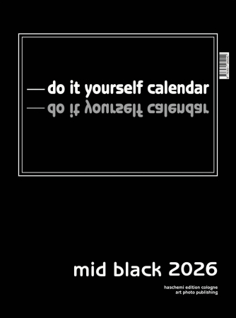 MID BLACK . BLANKOKALENDER DIY  BASTEL  SELBSTGESTALTEN